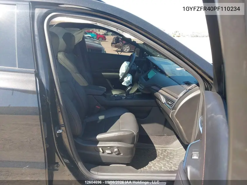 2023 Cadillac Xt4 Sport VIN: 1GYFZFR40PF110234 Lot: 12604696