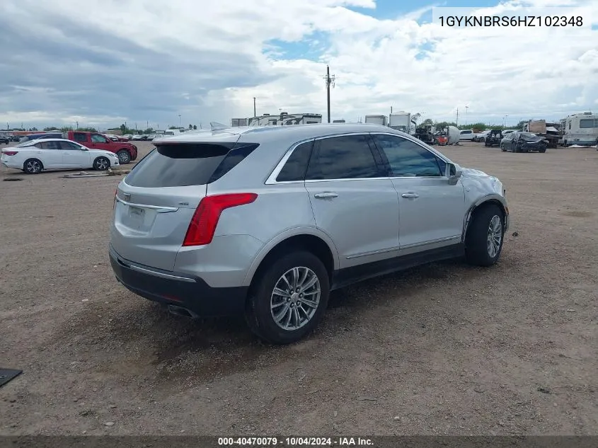 1GYKNBRS6HZ102348 2017 Cadillac Xt5 Luxury