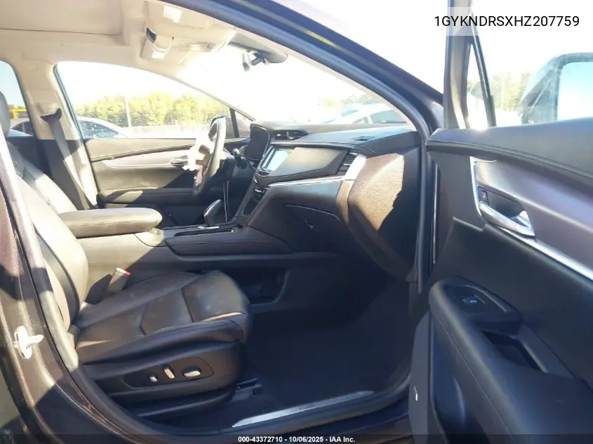 1GYKNDRSXHZ207759 2017 Cadillac Xt5 Luxury