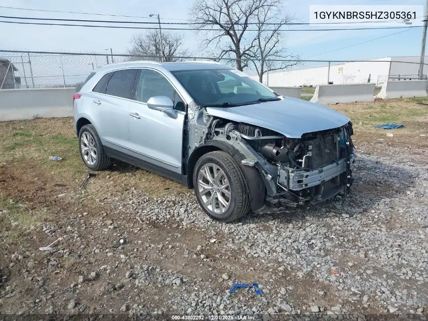 1GYKNBRS5HZ305361 2017 Cadillac Xt5 Luxury