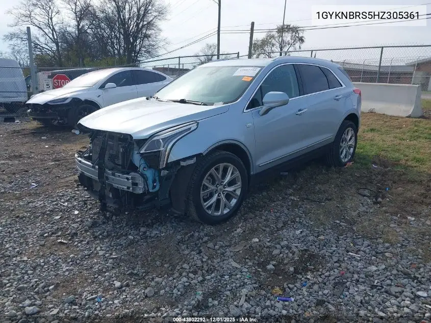 1GYKNBRS5HZ305361 2017 Cadillac Xt5 Luxury