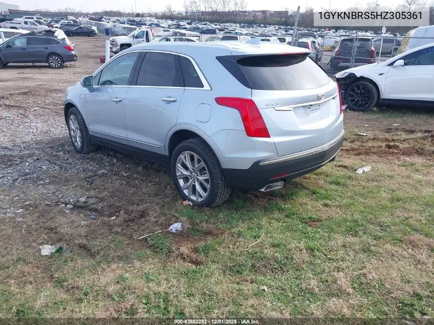 1GYKNBRS5HZ305361 2017 Cadillac Xt5 Luxury