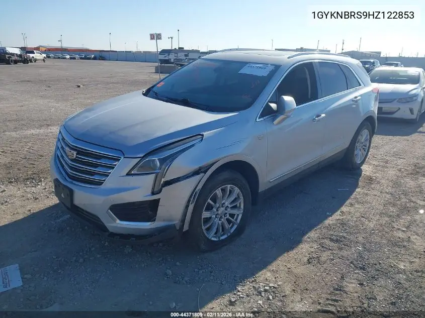 1GYKNBRS9HZ122853 2017 Cadillac Xt5 Luxury