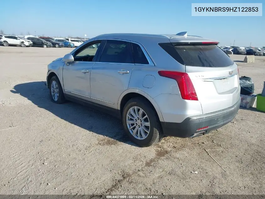 1GYKNBRS9HZ122853 2017 Cadillac Xt5 Luxury
