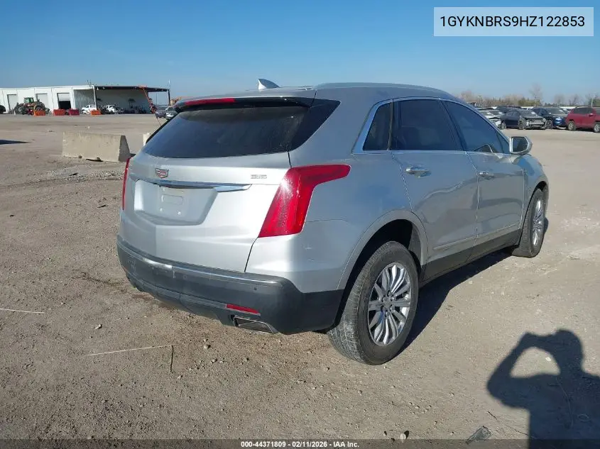 1GYKNBRS9HZ122853 2017 Cadillac Xt5 Luxury