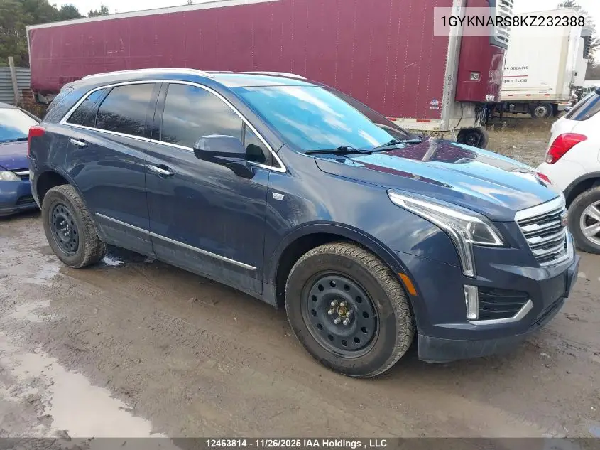 1GYKNARS8KZ232388 2019 Cadillac Xt5