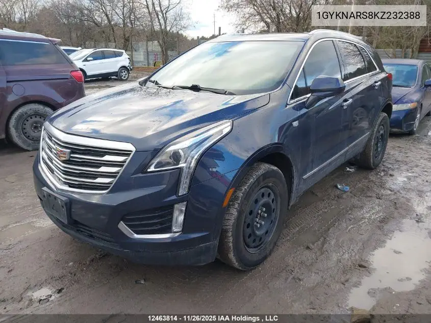 1GYKNARS8KZ232388 2019 Cadillac Xt5