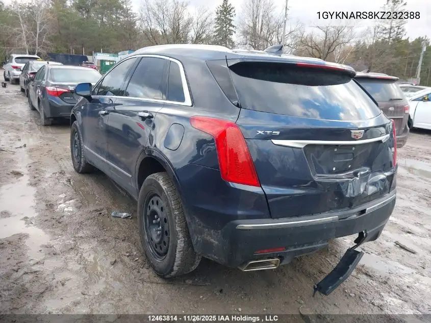 1GYKNARS8KZ232388 2019 Cadillac Xt5
