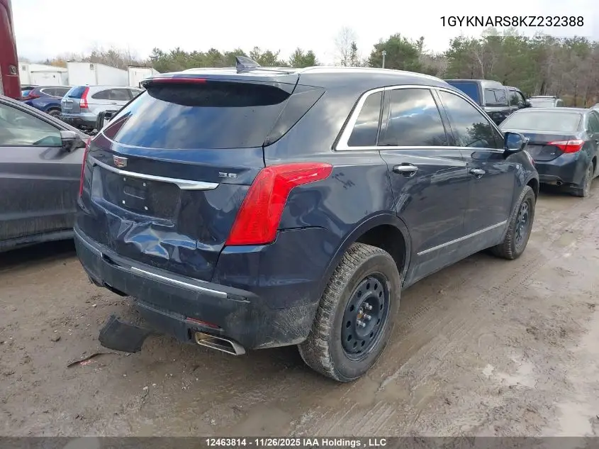 1GYKNARS8KZ232388 2019 Cadillac Xt5