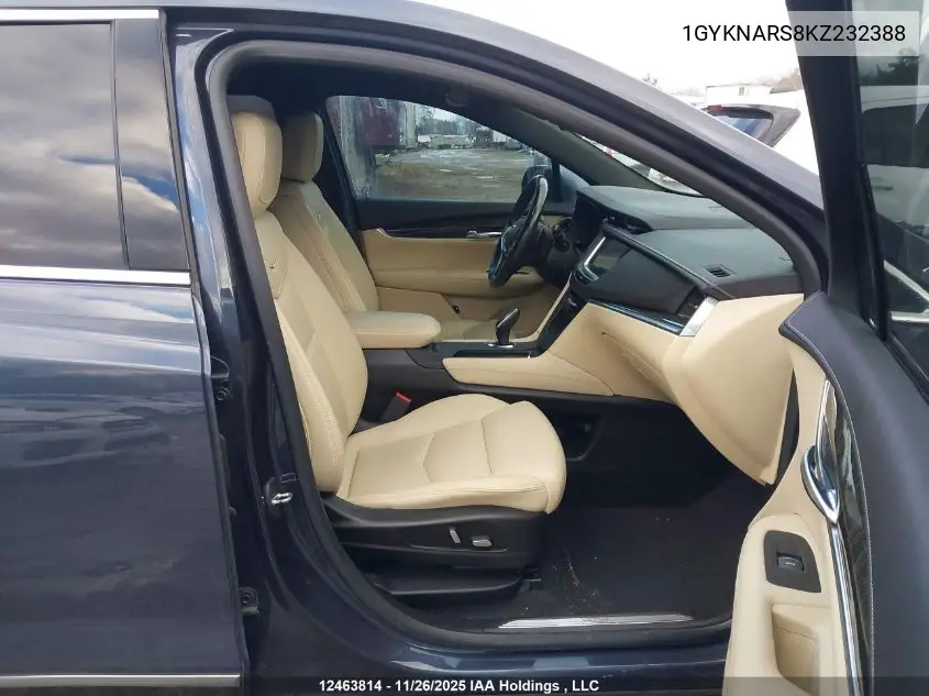 1GYKNARS8KZ232388 2019 Cadillac Xt5