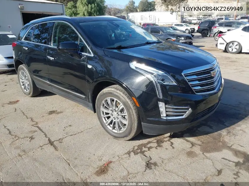 1GYKNCRS4KZ269949 2019 Cadillac Xt5 Luxury