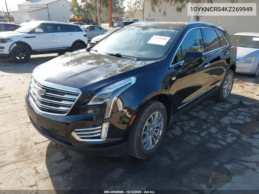 1GYKNCRS4KZ269949 2019 Cadillac Xt5 Luxury