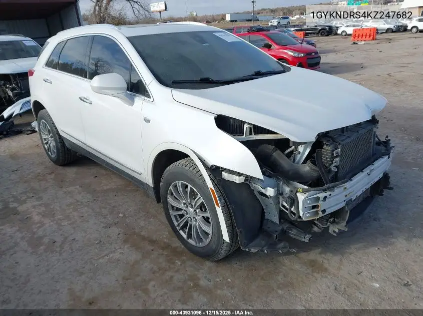 1GYKNDRS4KZ247682 2019 Cadillac Xt5 Luxury