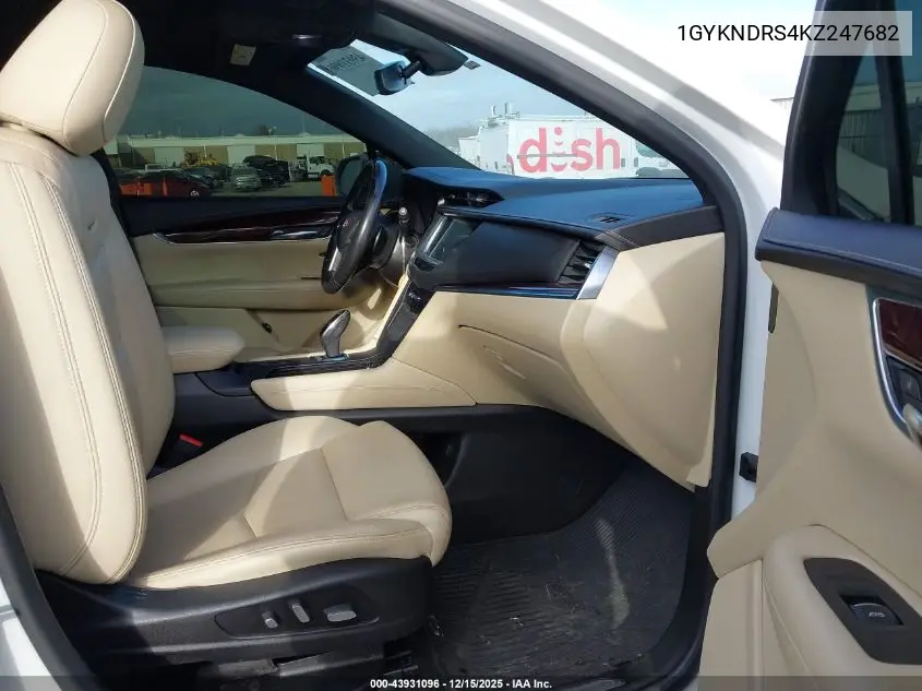 1GYKNDRS4KZ247682 2019 Cadillac Xt5 Luxury