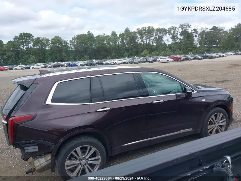 1GYKPDRSXLZ204685 2020 Cadillac Xt6 Awd Premium Luxury