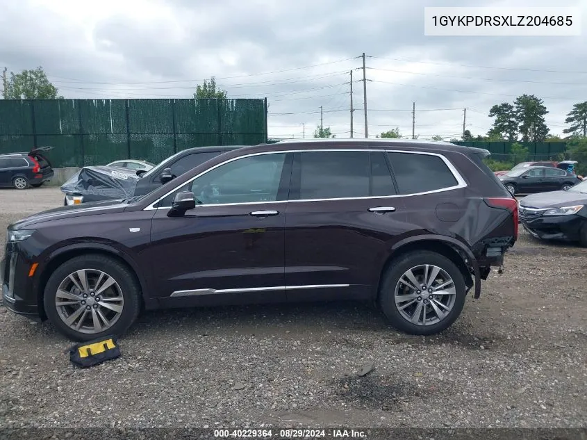 1GYKPDRSXLZ204685 2020 Cadillac Xt6 Awd Premium Luxury