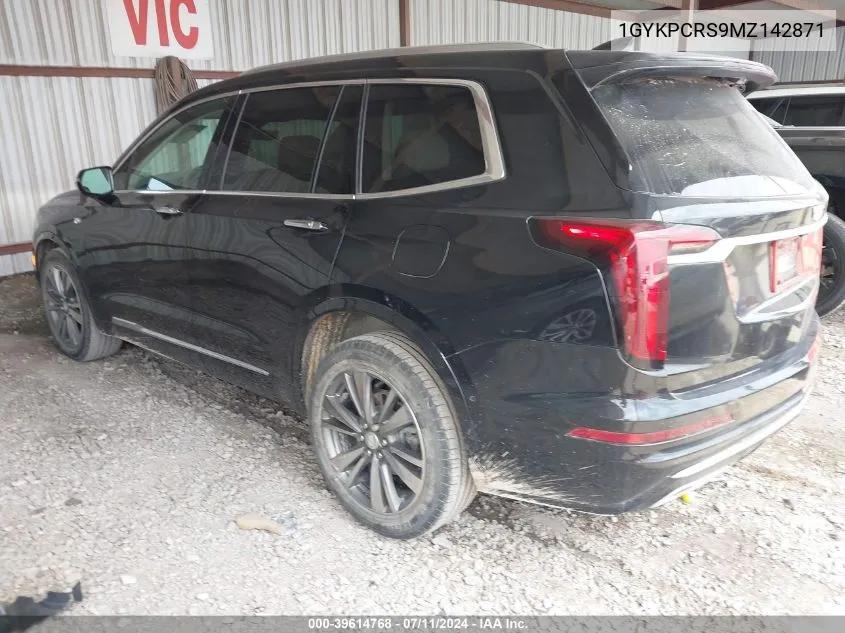 1GYKPCRS9MZ142871 2021 Cadillac Xt6 Premium Luxury