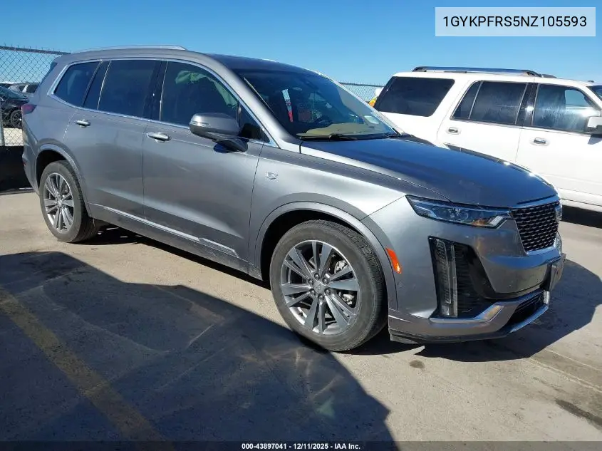 1GYKPFRS5NZ105593 2022 Cadillac Xt6 Awd Premium Luxury