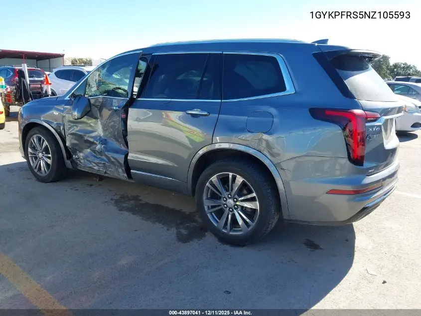 1GYKPFRS5NZ105593 2022 Cadillac Xt6 Awd Premium Luxury
