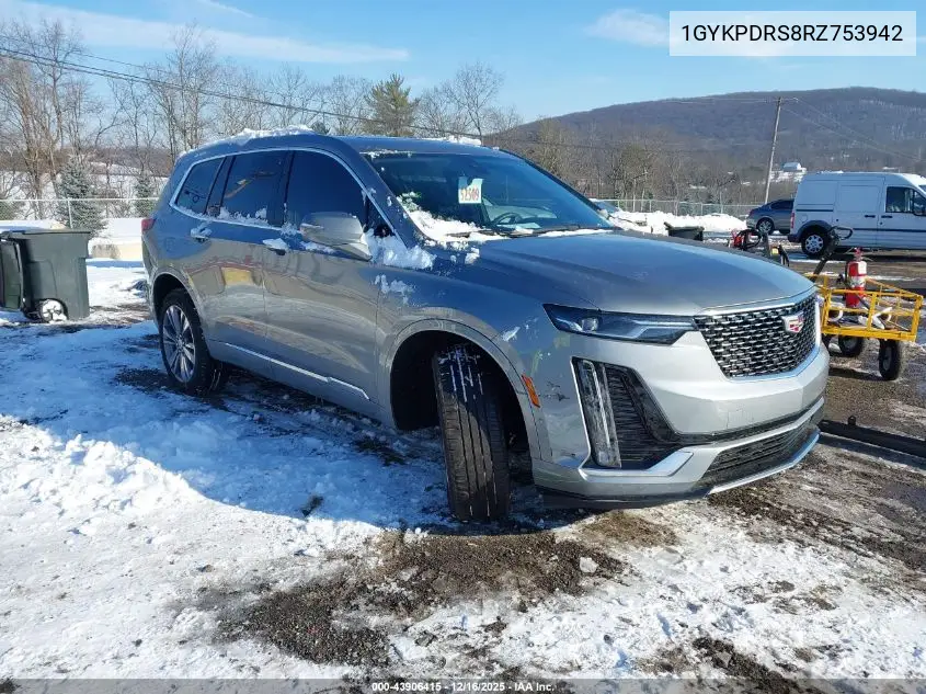 1GYKPDRS8RZ753942 2024 Cadillac Xt6 Awd Premium Luxury