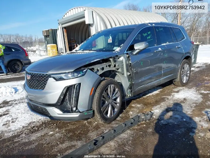 1GYKPDRS8RZ753942 2024 Cadillac Xt6 Awd Premium Luxury