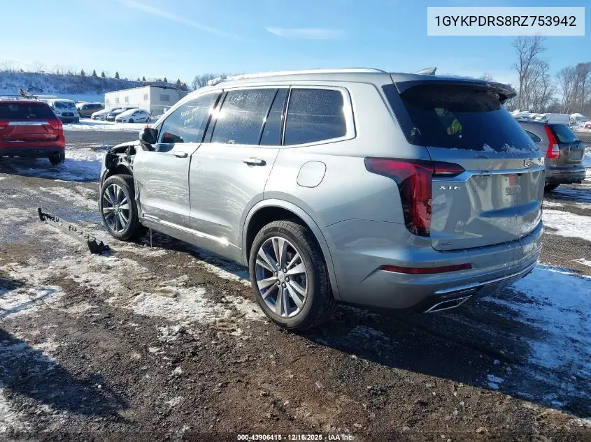 1GYKPDRS8RZ753942 2024 Cadillac Xt6 Awd Premium Luxury
