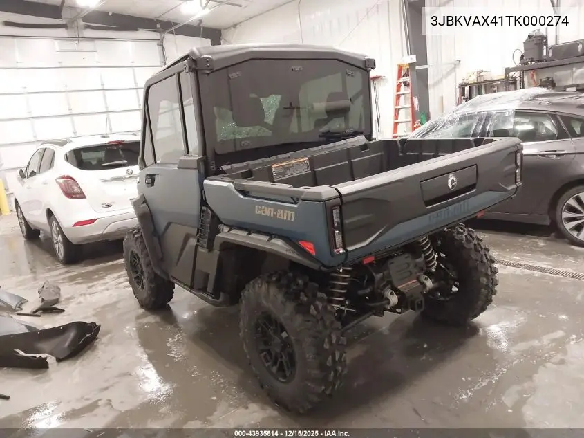 3JBKVAX41TK000274 2026 Can-Am Defender