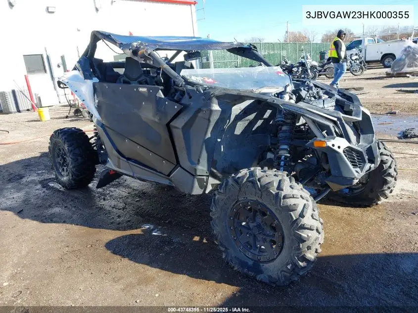 3JBVGAW23HK000355 2017 Can-Am Maverick X3 Turbo R