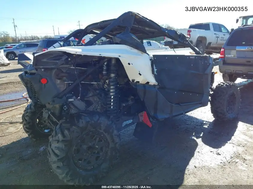 3JBVGAW23HK000355 2017 Can-Am Maverick X3 Turbo R