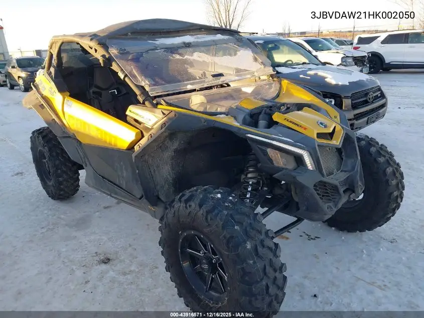 3JBVDAW21HK002050 2017 Can-Am Maverick X3
