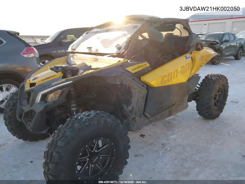 3JBVDAW21HK002050 2017 Can-Am Maverick X3