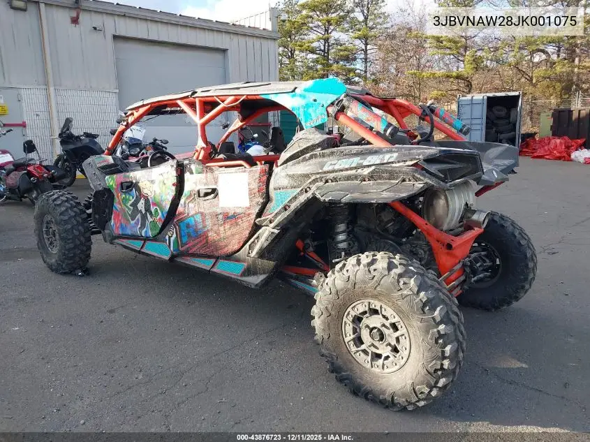 2018 Can-Am Maverick X3 Max X Rs Turbo R VIN: 3JBVNAW28JK001075 Lot: 43876723
