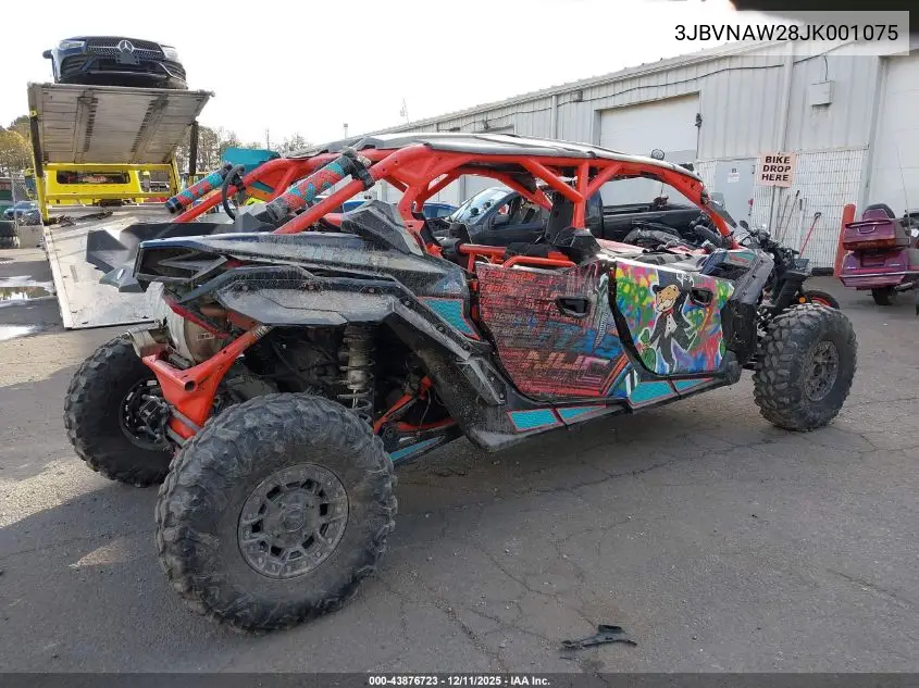2018 Can-Am Maverick X3 Max X Rs Turbo R VIN: 3JBVNAW28JK001075 Lot: 43876723