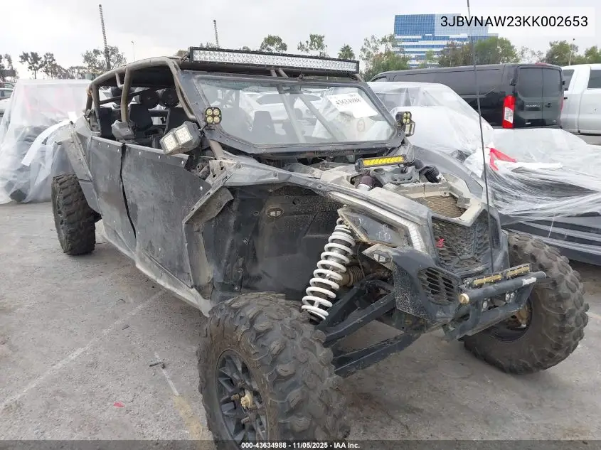 3JBVNAW23KK002653 2019 Can-Am Maverick X3 Max X Rs Turbo R