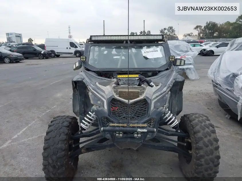 3JBVNAW23KK002653 2019 Can-Am Maverick X3 Max X Rs Turbo R