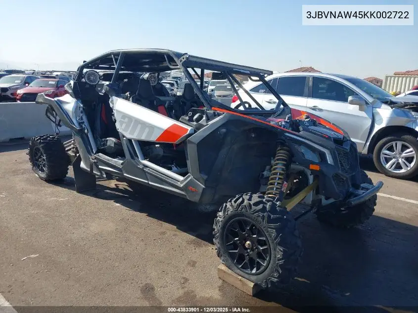 3JBVNAW45KK002722 2019 Can-Am Maverick X3 Max X Rs Turbo R