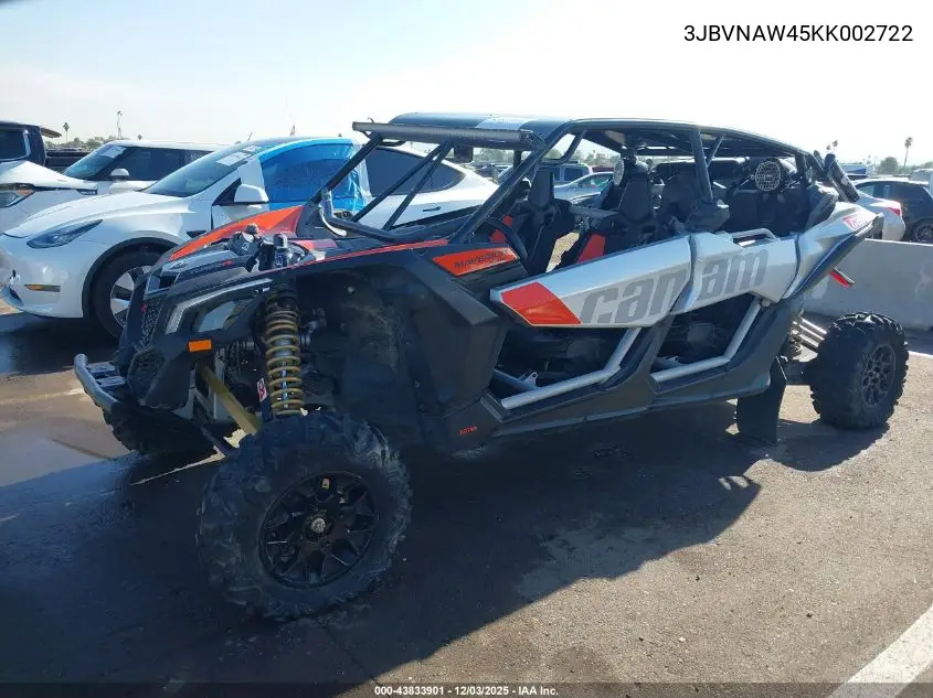 3JBVNAW45KK002722 2019 Can-Am Maverick X3 Max X Rs Turbo R