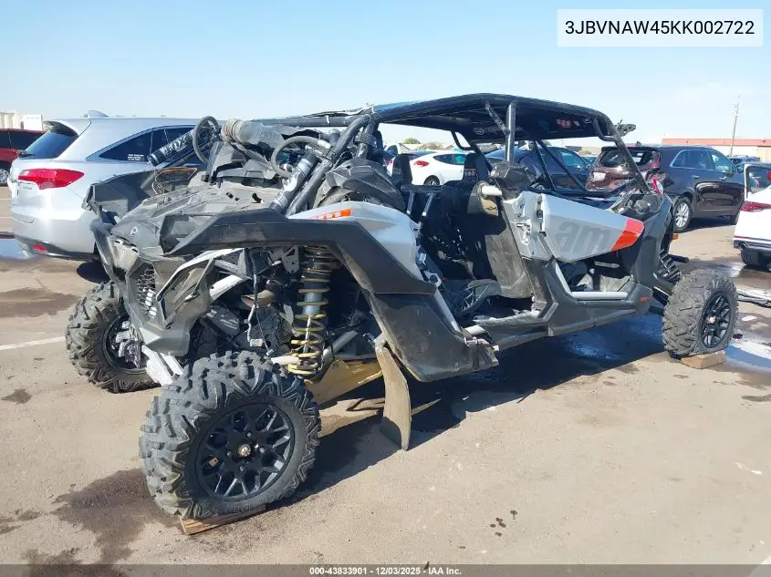 3JBVNAW45KK002722 2019 Can-Am Maverick X3 Max X Rs Turbo R