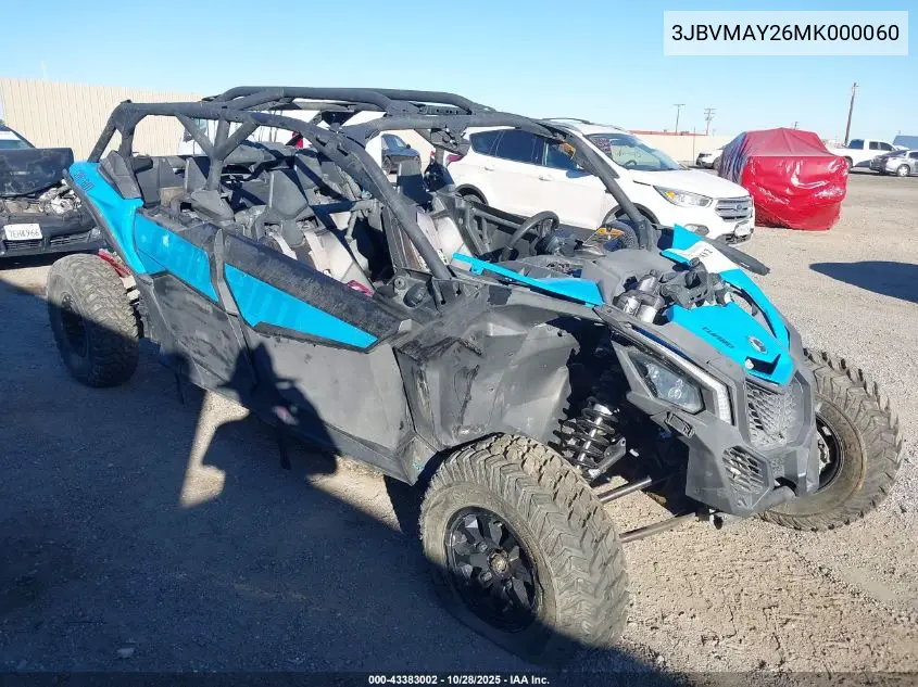 3JBVMAY26MK000060 2021 Can-Am Maverick X3 Max Ds Turbo