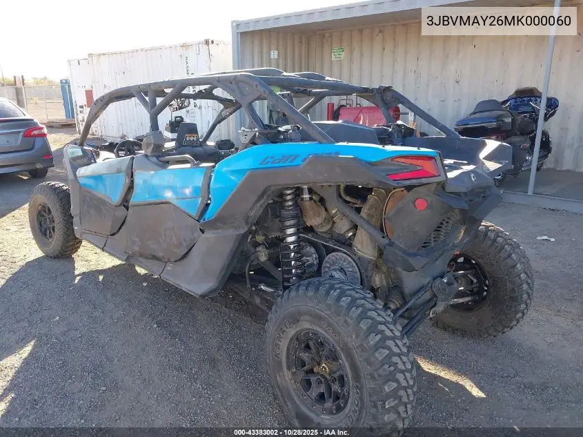 3JBVMAY26MK000060 2021 Can-Am Maverick X3 Max Ds Turbo
