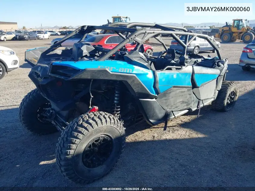 3JBVMAY26MK000060 2021 Can-Am Maverick X3 Max Ds Turbo