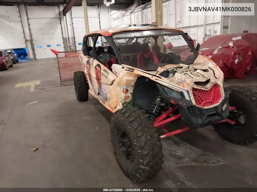 3JBVNAV41MK000826 2021 Can-Am Maverick X3 Max X Rs Turbo Rr