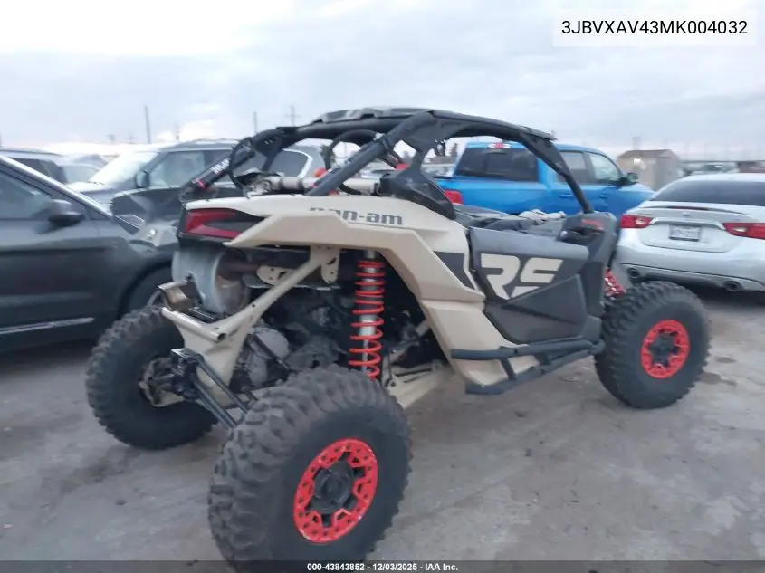 3JBVXAV43MK004032 2021 Can-Am Maverick X3 X Rs Turbo Rr