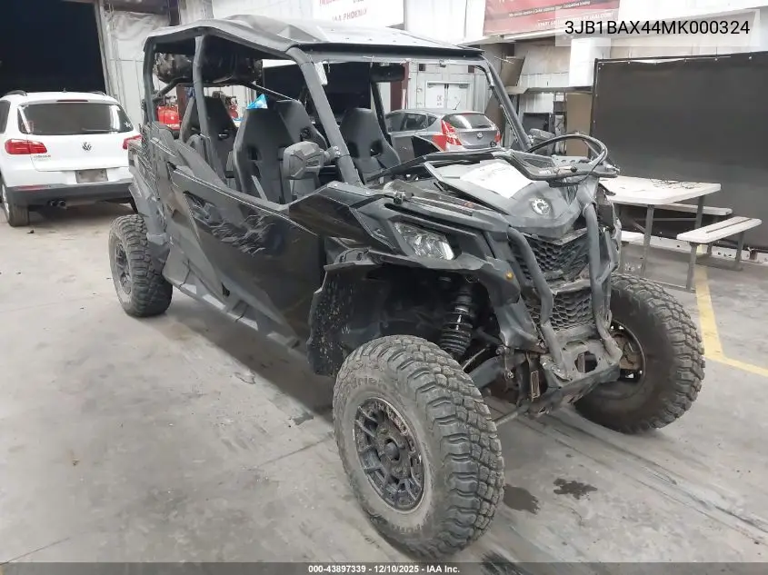2021 Can-Am Maverick Sport Max Dps 1000R VIN: 3JB1BAX44MK000324 Lot: 43897339