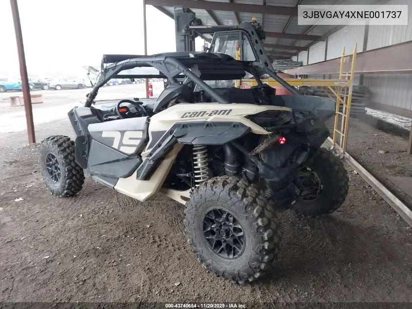 3JBVGAY4XNE001737 2022 Can-Am Maverick X3 Ds Turbo