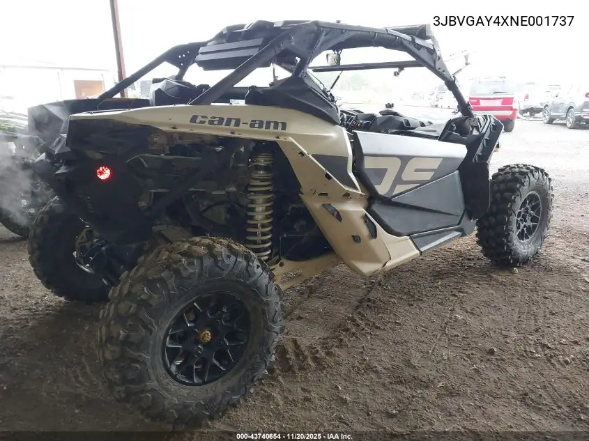 3JBVGAY4XNE001737 2022 Can-Am Maverick X3 Ds Turbo