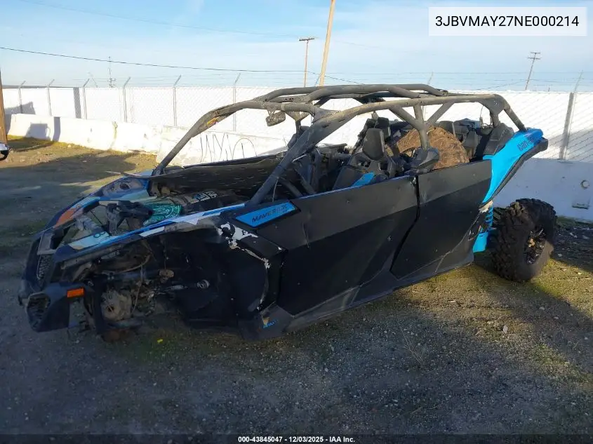 3JBVMAY27NE000214 2022 Can-Am Maverick X3 Max Ds Turbo