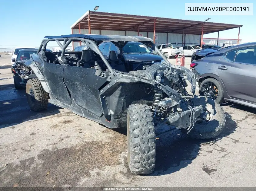 3JBVMAV20PE000191 2023 Can-Am Maverick X3 Max Ds Turbo Rr