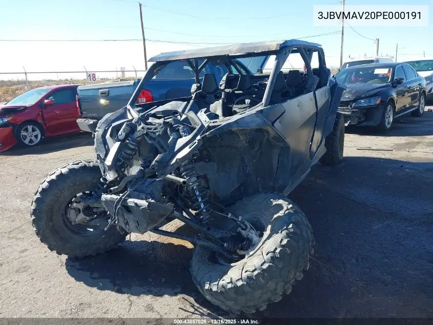 3JBVMAV20PE000191 2023 Can-Am Maverick X3 Max Ds Turbo Rr