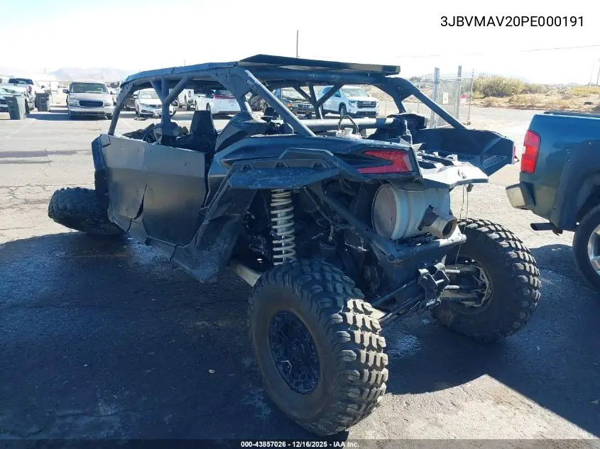 3JBVMAV20PE000191 2023 Can-Am Maverick X3 Max Ds Turbo Rr